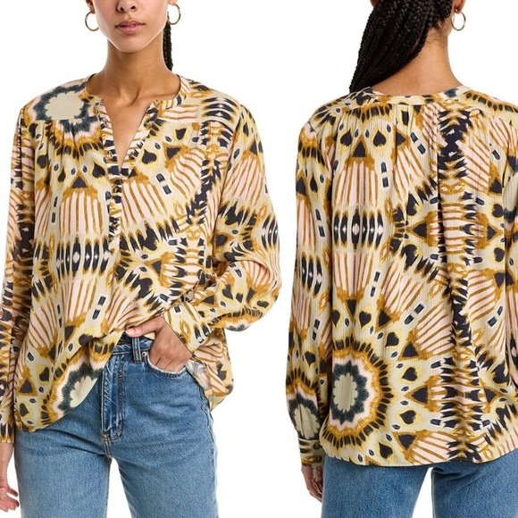 ba&sh Multicolor Patterned Blouse - Picture 10 of 15